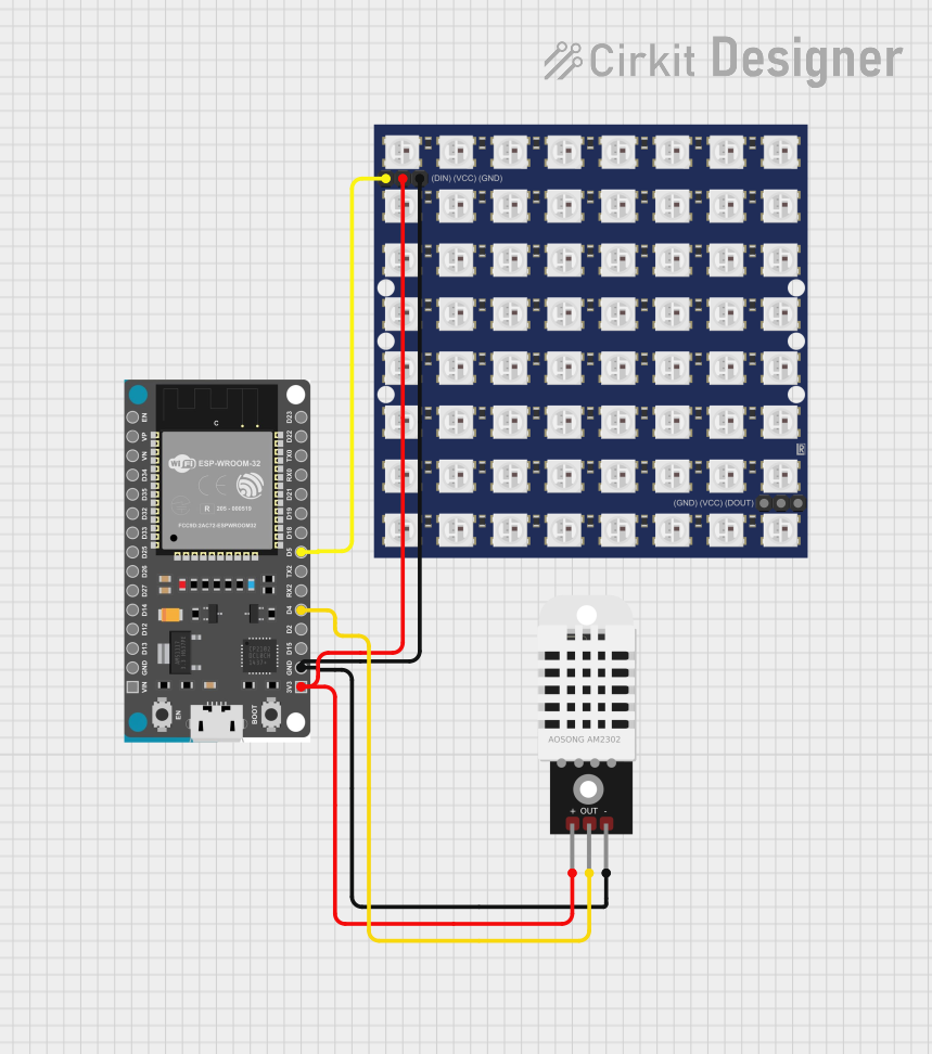 Image of date time and temperature display : A project utilizing ESP32 Devkit V4 in a practical application