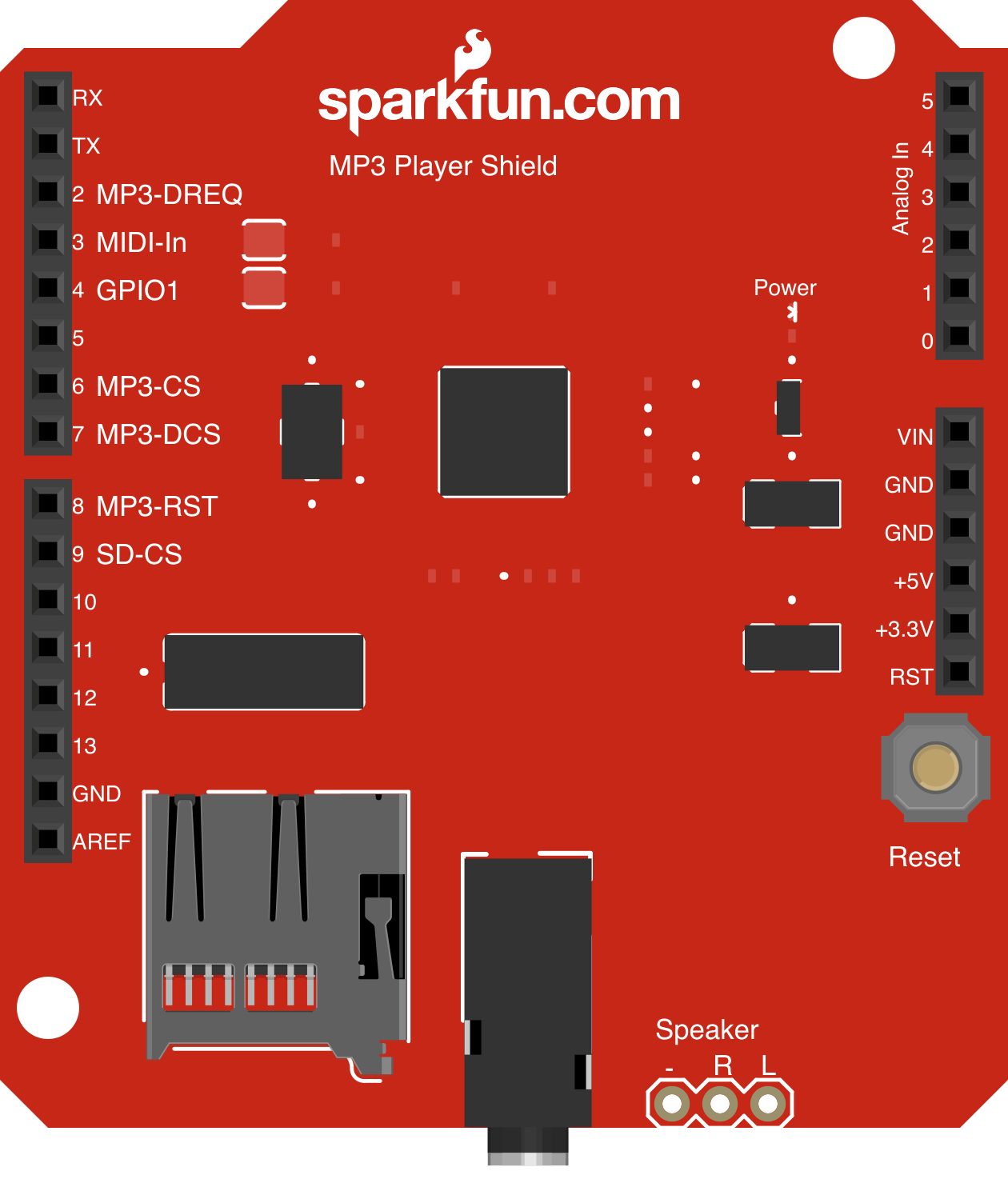 Image of Arduino MP3 Player Shield