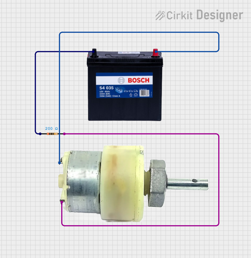 Image of moter: A project utilizing 12V 200Ah Battery in a practical application