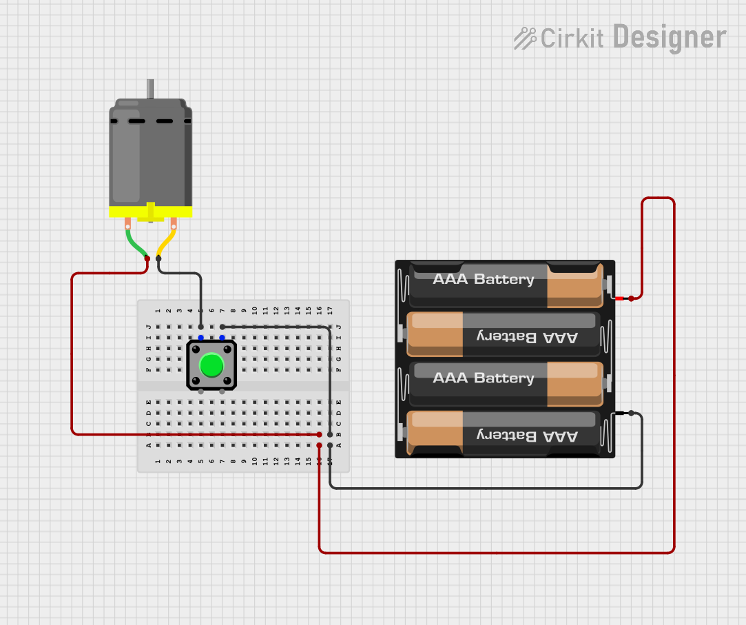 Image of MOTOR PROJECT: A project utilizing 3xAAA Battery with Switch (bare wire) in a practical application