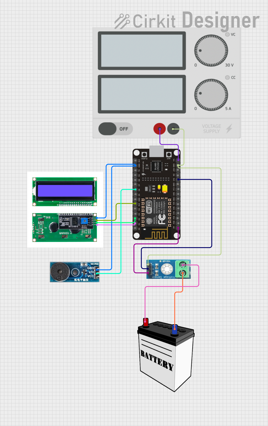 Esp Wi Fi Enabled Battery Powered Voltage Monitoring System With