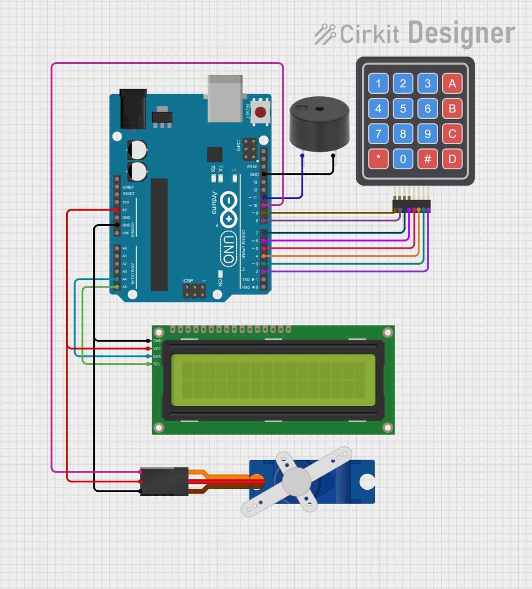 Image of keypadlockCD: A project utilizing KeyeStudio Uno Prototype PCB in a practical application