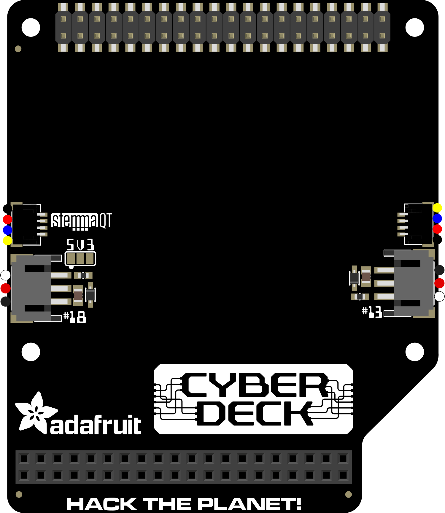 Image of Adafruit CYBERDECK HAT