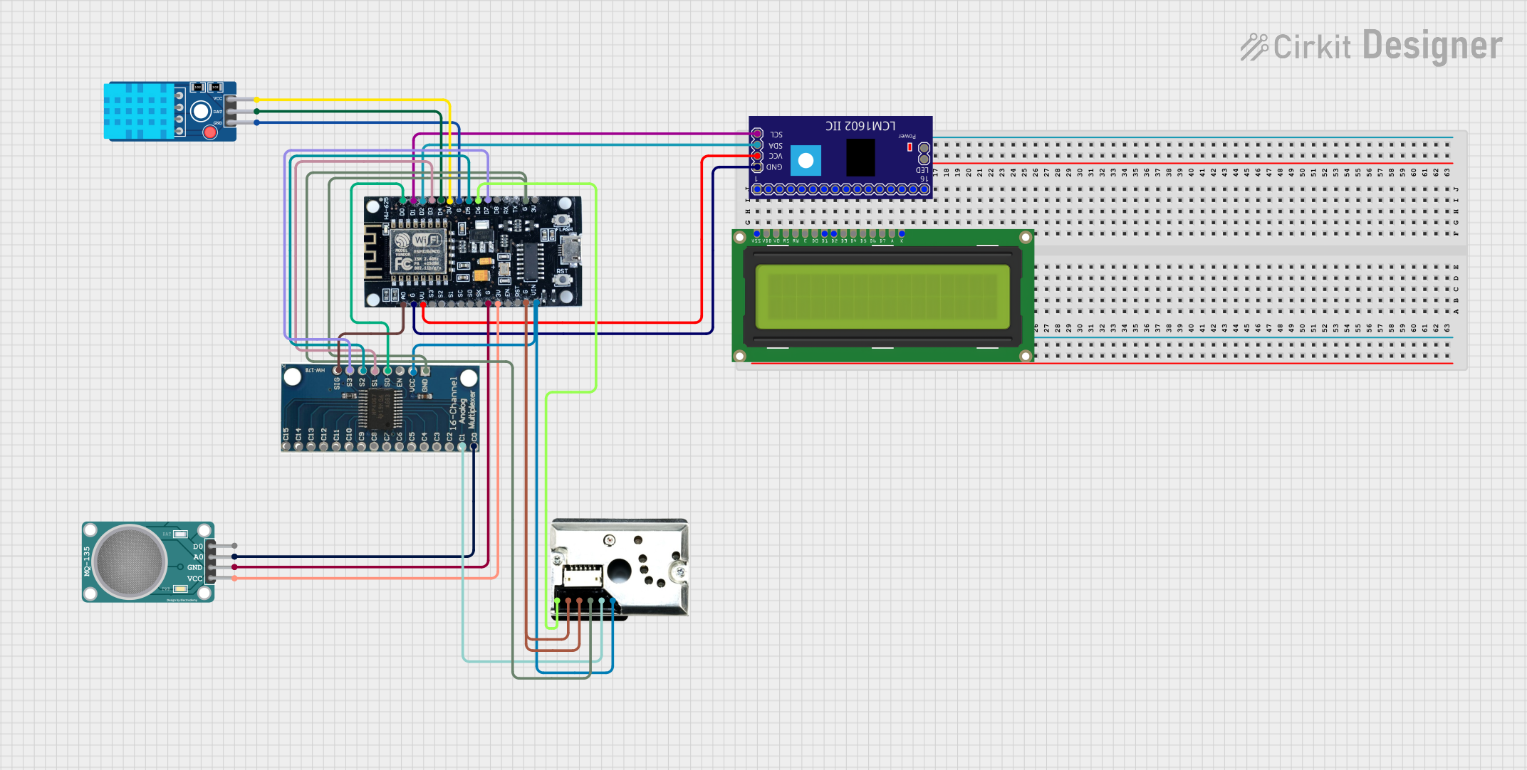 Image of Flow Chart: A project utilizing LCM1602 IIC in a practical application