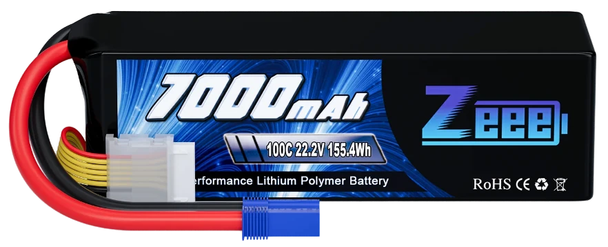 Image of Zeee 22.2V 7000mAh 100C lipo battery