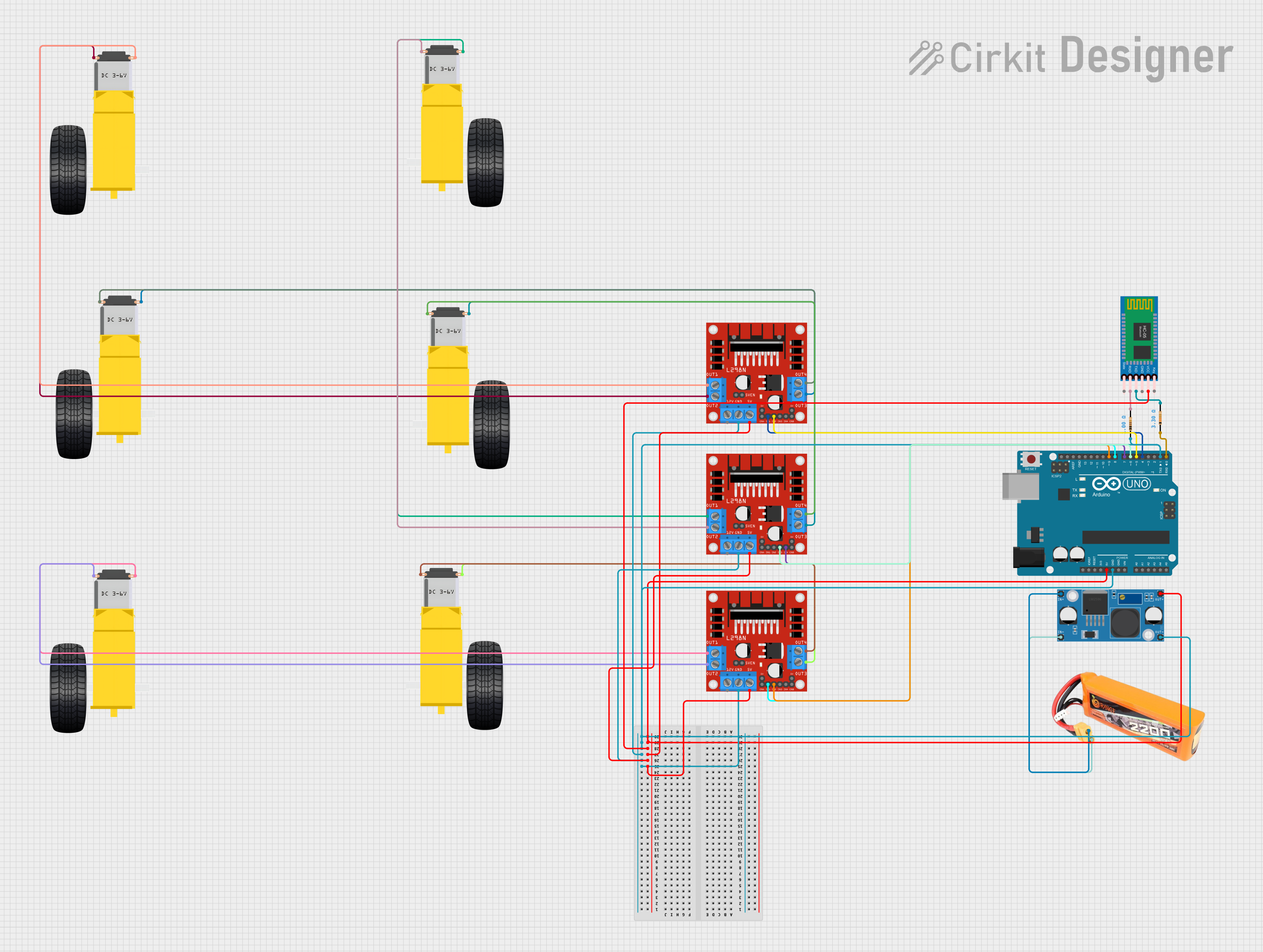 Image of voice control humanoid robot: A project utilizing L6470 in a practical application