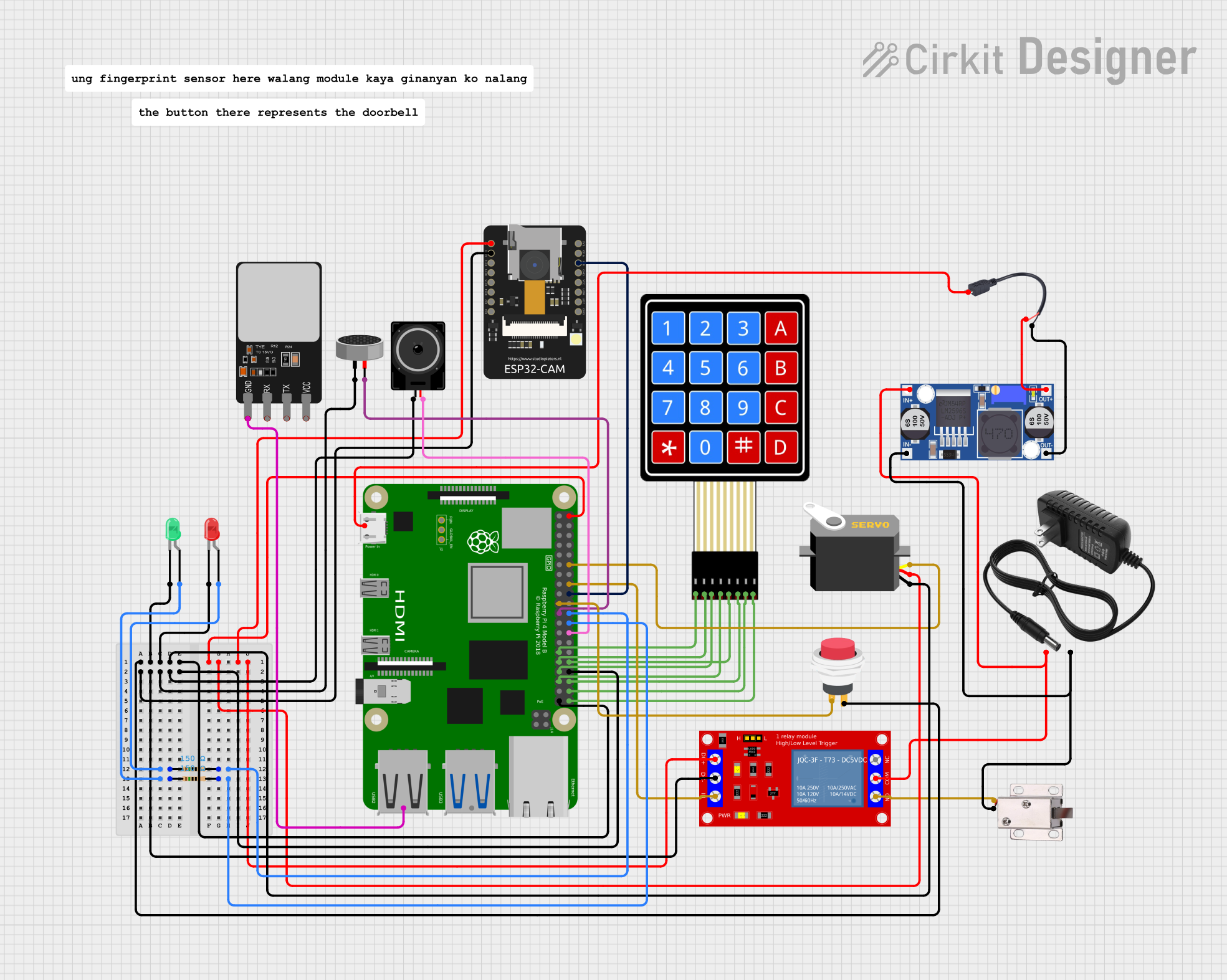 Image of Multi-Factors-Authentication-Access-Door-System: A project utilizing Door contact in a practical application
