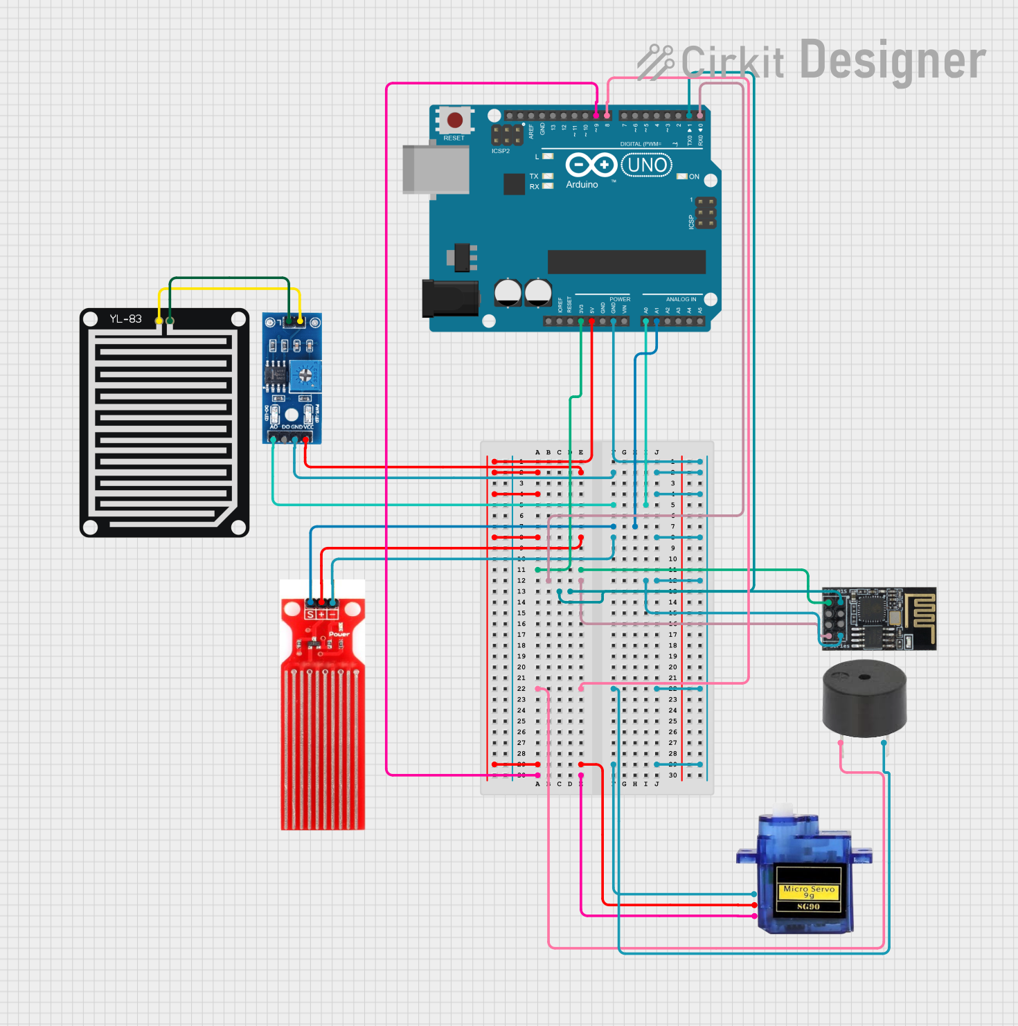 Image of Idea 2 Flood Detection: A project utilizing Rain/Snow Sensor - Board in a practical application