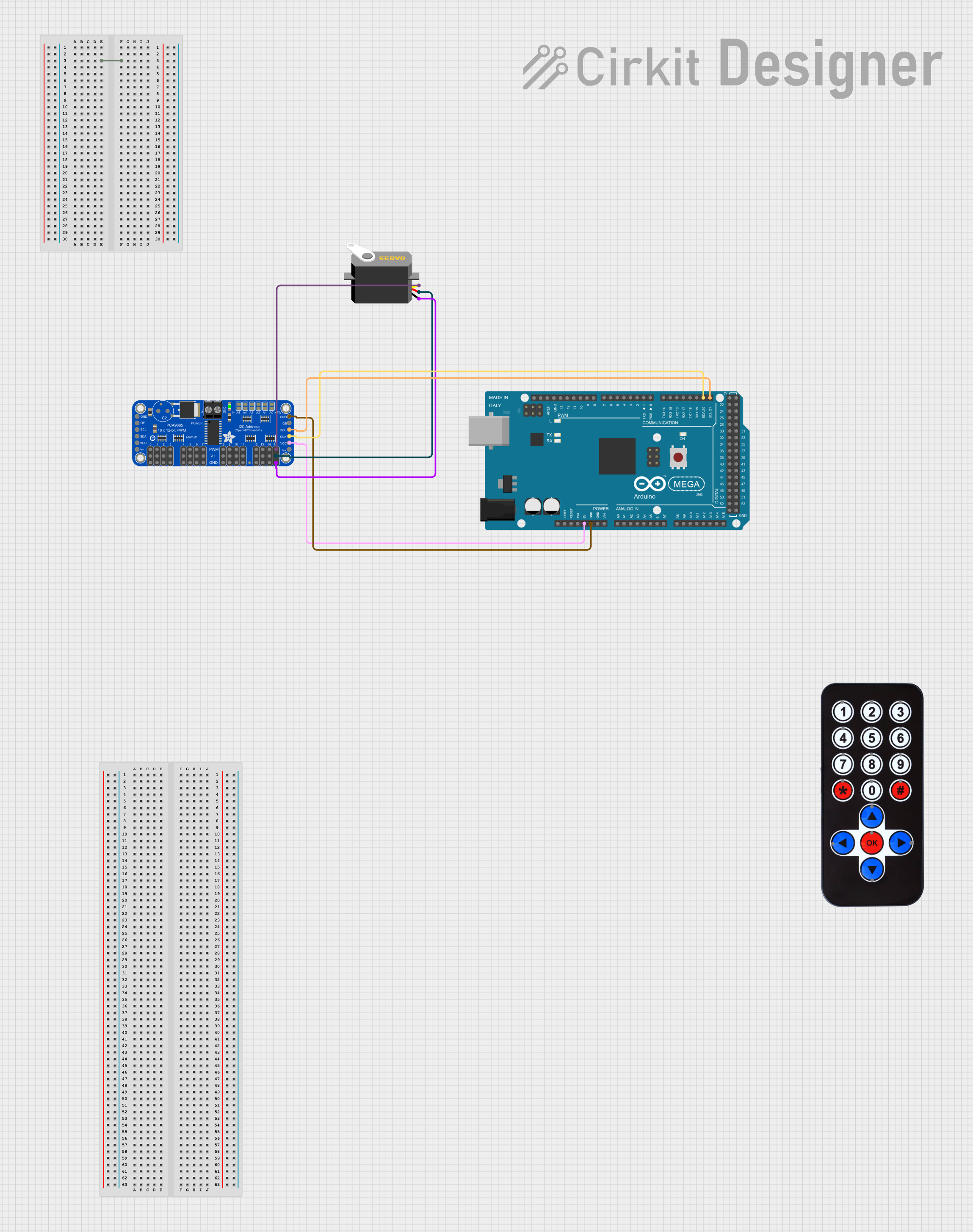 Image of project: A project utilizing Adafruit PWM Servo Featherwing in a practical application