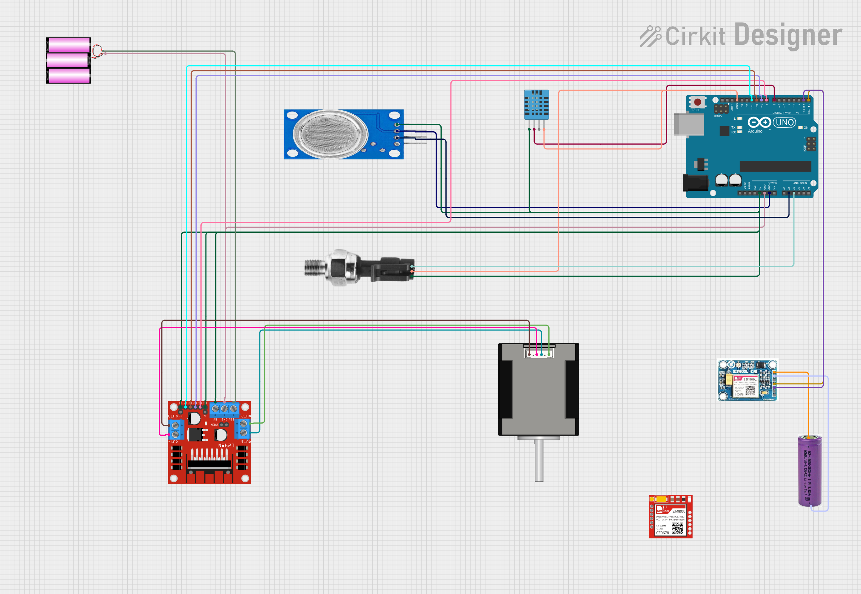Image of sih: A project utilizing mq135 in a practical application