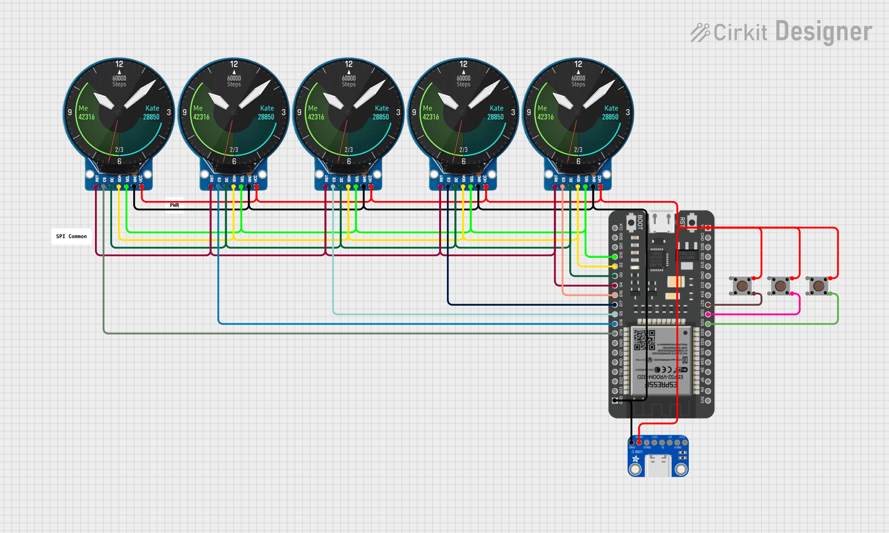 Image of InfoOrbsFork: A project utilizing Adafruit ESP32 Huzzah Breakout in a practical application