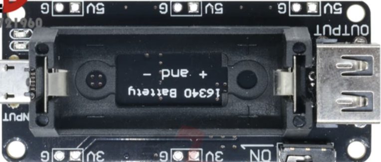 Image of Battery Charging Module 1 x 16340 USB 5V