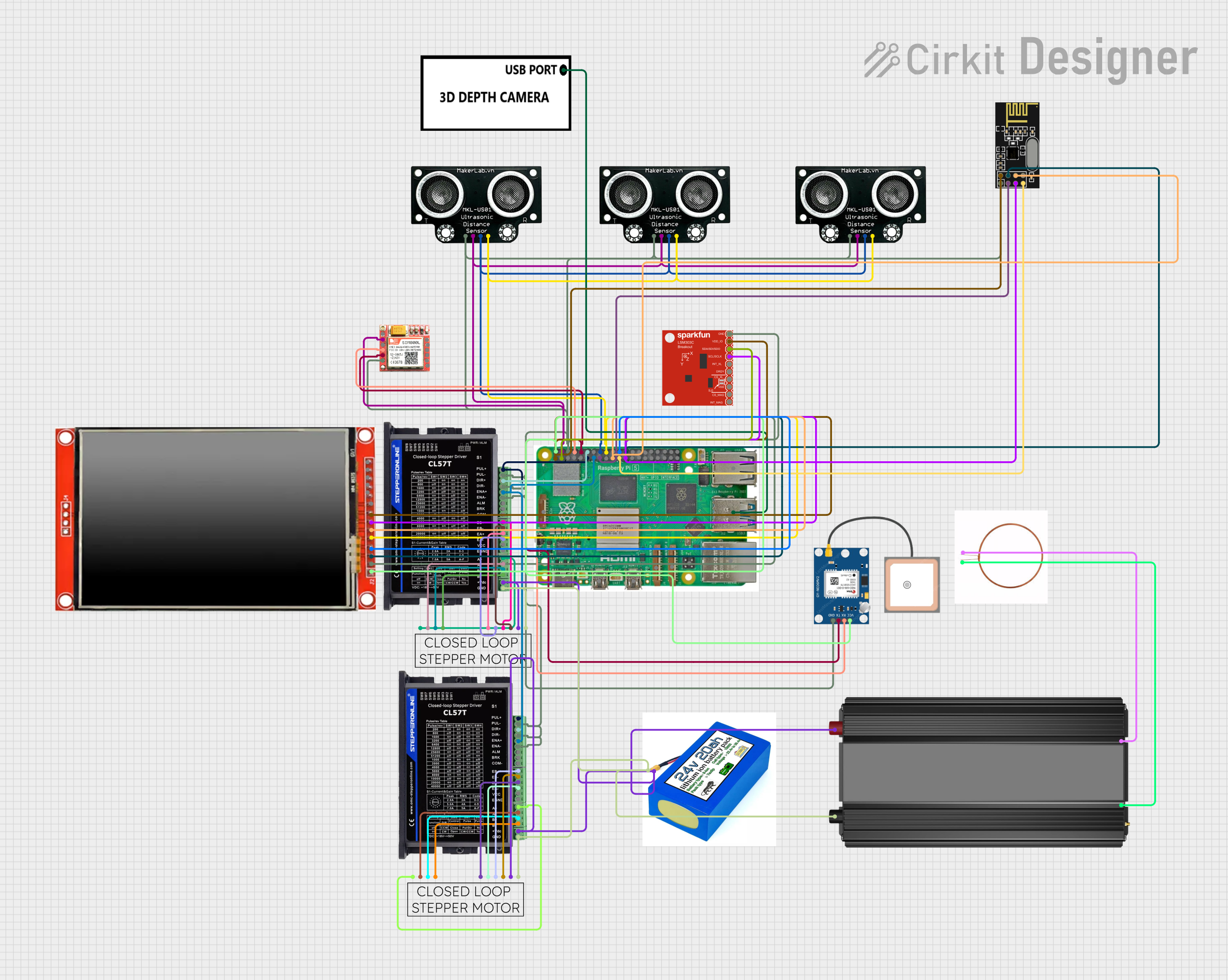 Image of robokart: A project utilizing Stepperonline CL57T Closed Loop Stepper Driver in a practical application