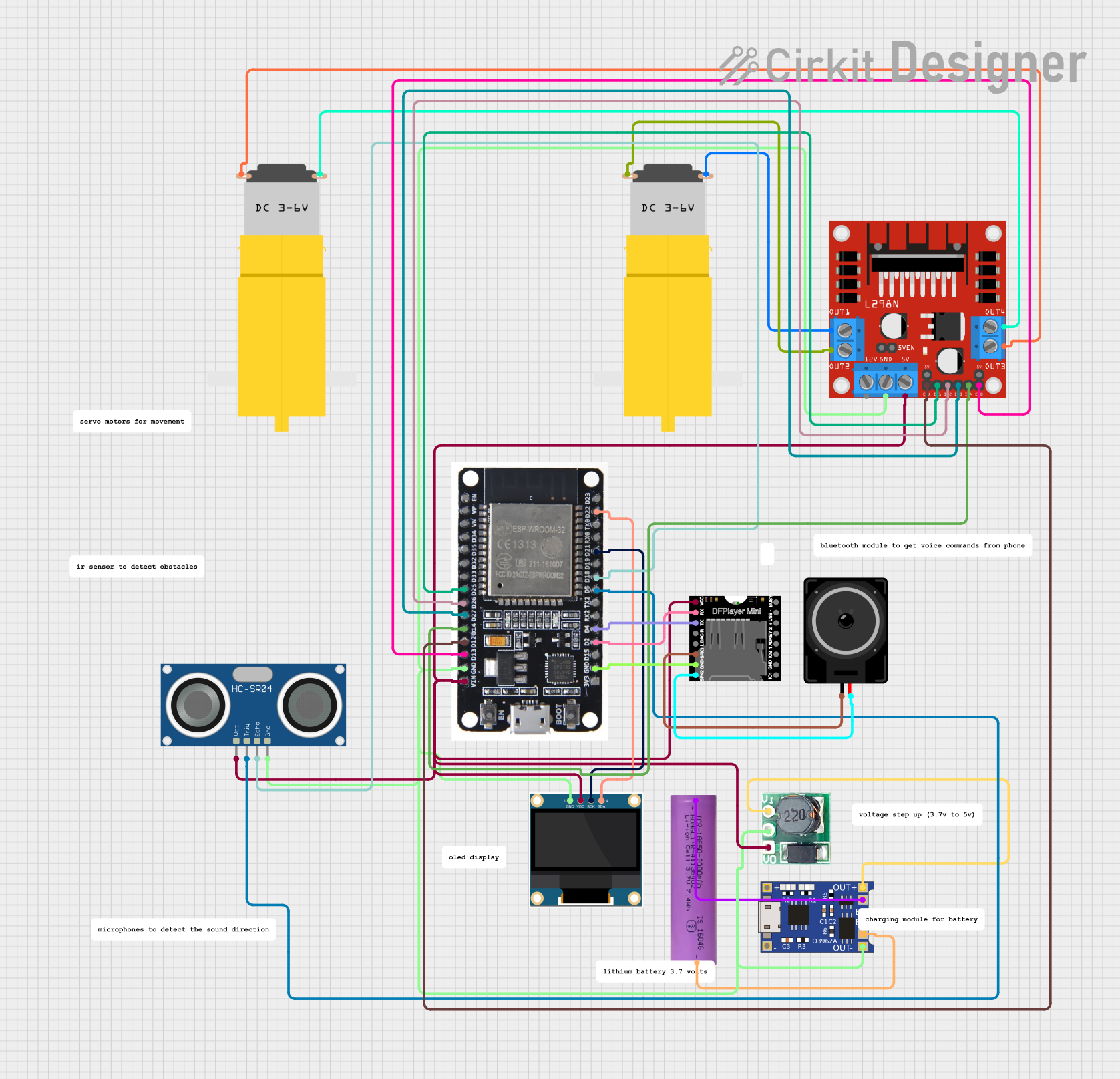 Image of playbot: A project utilizing TP4056 in a practical application