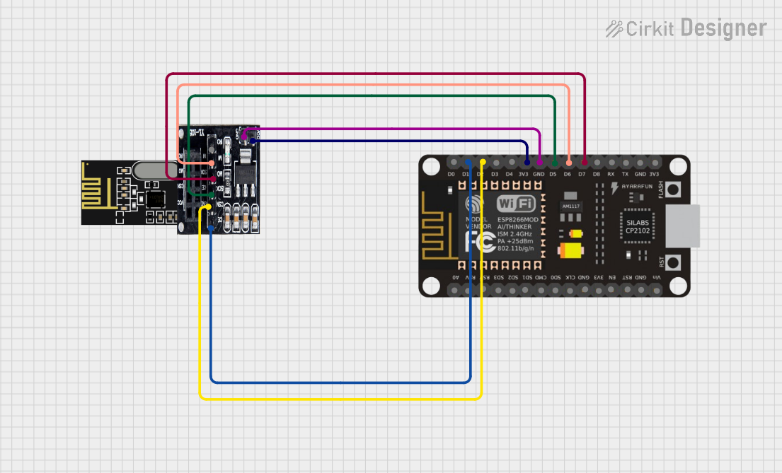 Image of WSN 2: A project utilizing Adapter mit AMS1117 für NRF24L01 Wireless RF Transceiver Modul 2,4 GHz mit 8Pins in a practical application