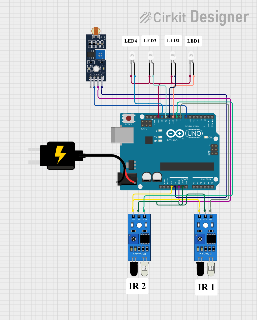 How to Use Sensor LDR LM393: Pinouts, Specs, and Examples | Cirkit Designer