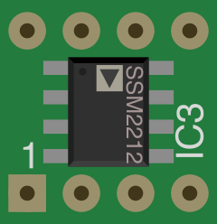 Image of SSM2212 Dual Matched NPN - Breadboard Adapter