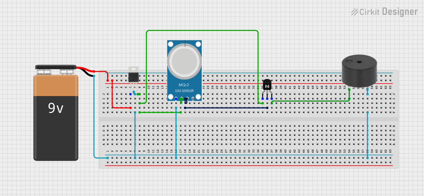 Image of MQ2: A project utilizing Fermion: MEMS Ammonia NH3 Gas Detection Sensor (Breakout, 1-300ppm) in a practical application