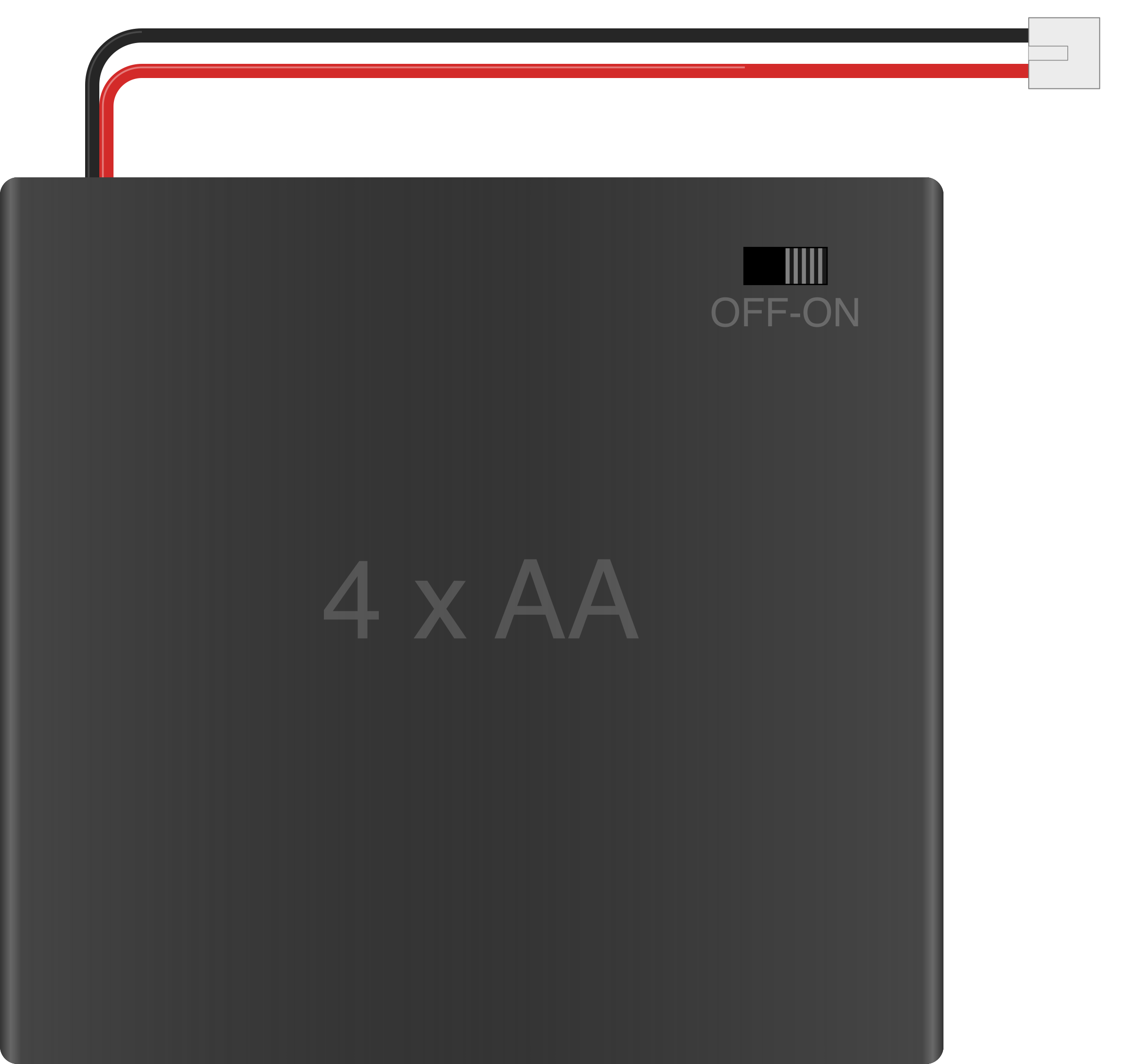 Image of 4xAA Switchable Battery Pack w/JST connector