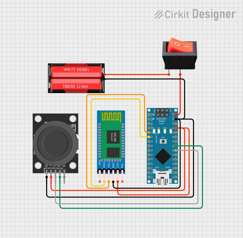 Image of padelpro transmitter: A project utilizing KY-023 Dual Axis Joystick Module in a practical application