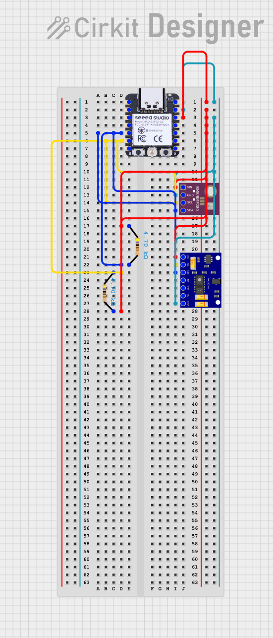 Image of Petora_protoboard_v1: A project utilizing Seeeduino XIAO in a practical application