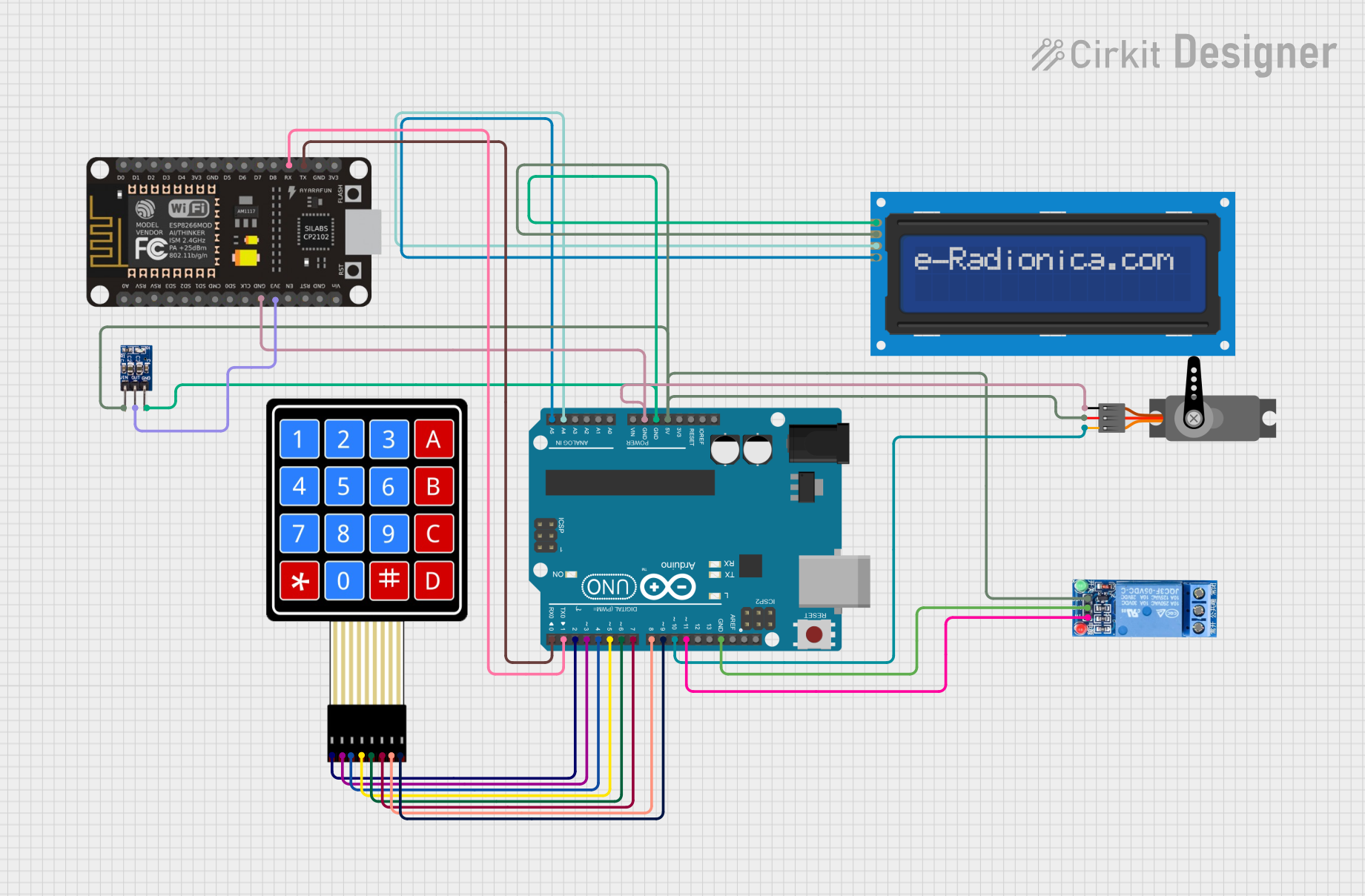 Image of Lock: A project utilizing 4×4 Keypad in a practical application