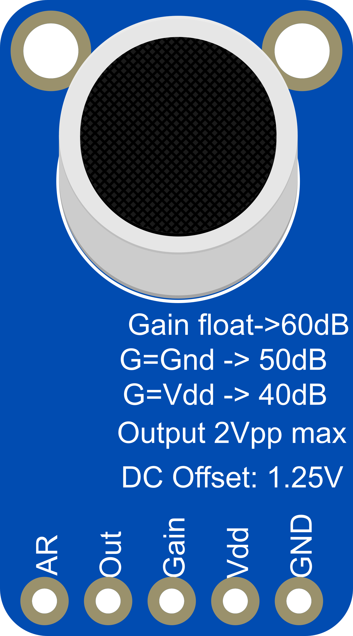 Image of Adafruit MAX9814 Electret Microphone Amplifier