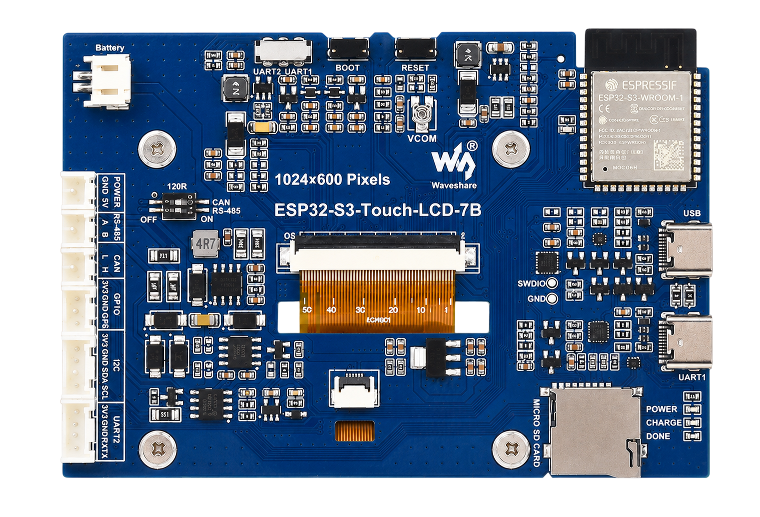 Image of ESP32S3 7" Touch Display