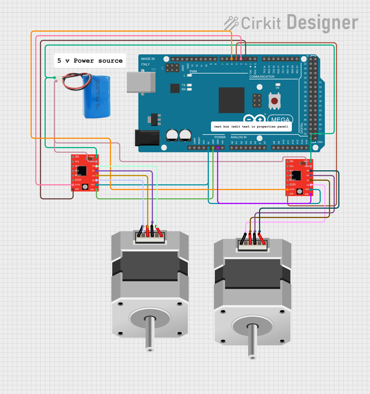Image of Mechanical Lens Circuit: A project utilizing Stepper Motor 2 in a practical application