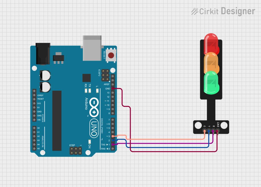 Image of Arduino UNO Traffic Light Controller