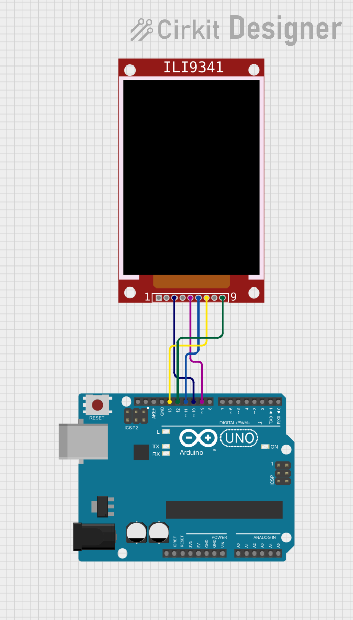 Image of ILI9341 Sim Test: A project utilizing ILI9341 TFT display in a practical application