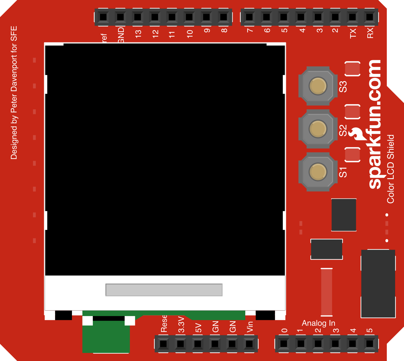 Image of SparkFun Color LCD Shield