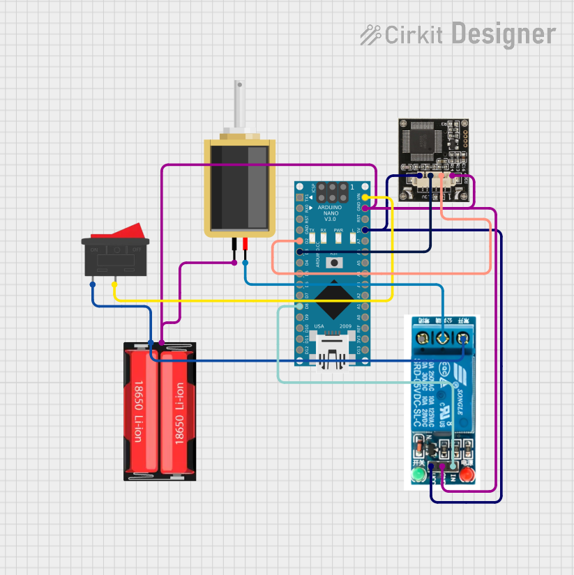 Image of Arduino Nano Controlled Fingerprint-Activated Solenoid Lock