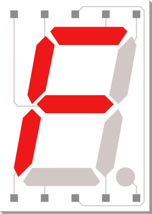 Image of 7 Segment Display - 13mm Common Cathode