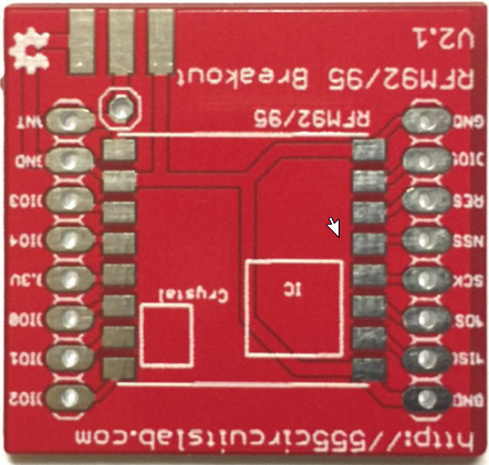 Image of RFM92/95 Breakout (433MHz)