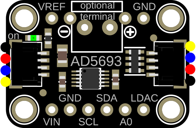 Image of Adafruit AD5693R Breakout Board