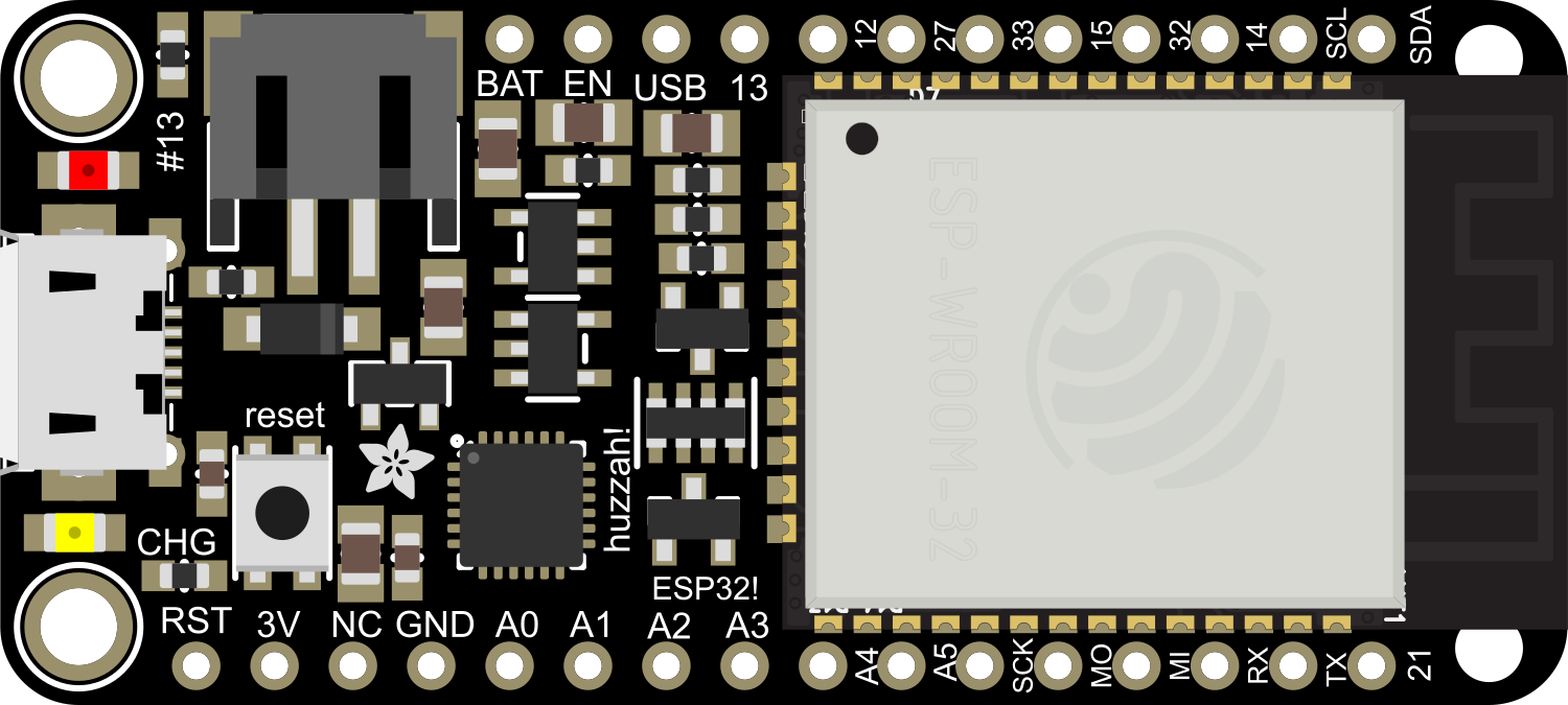 Image of Adafruit HUZZAH32 ESP32 Feather