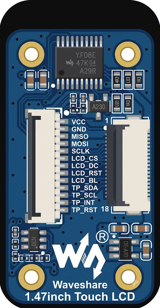 Image of 1.47" Touch LCD Display Module