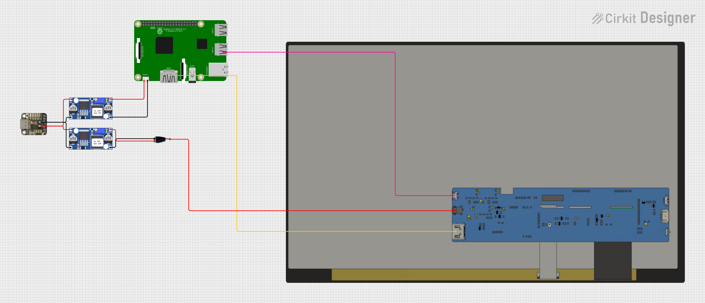 Image of Pi Touch Screen Kiosk: A project utilizing USB Type A Female Breakout Board  in a practical application