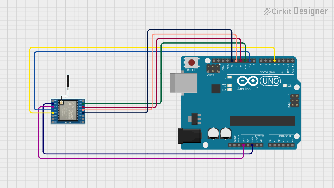 Image of LoRa_wiring: A project utilizing LoRa Ra-02 SX1278 in a practical application