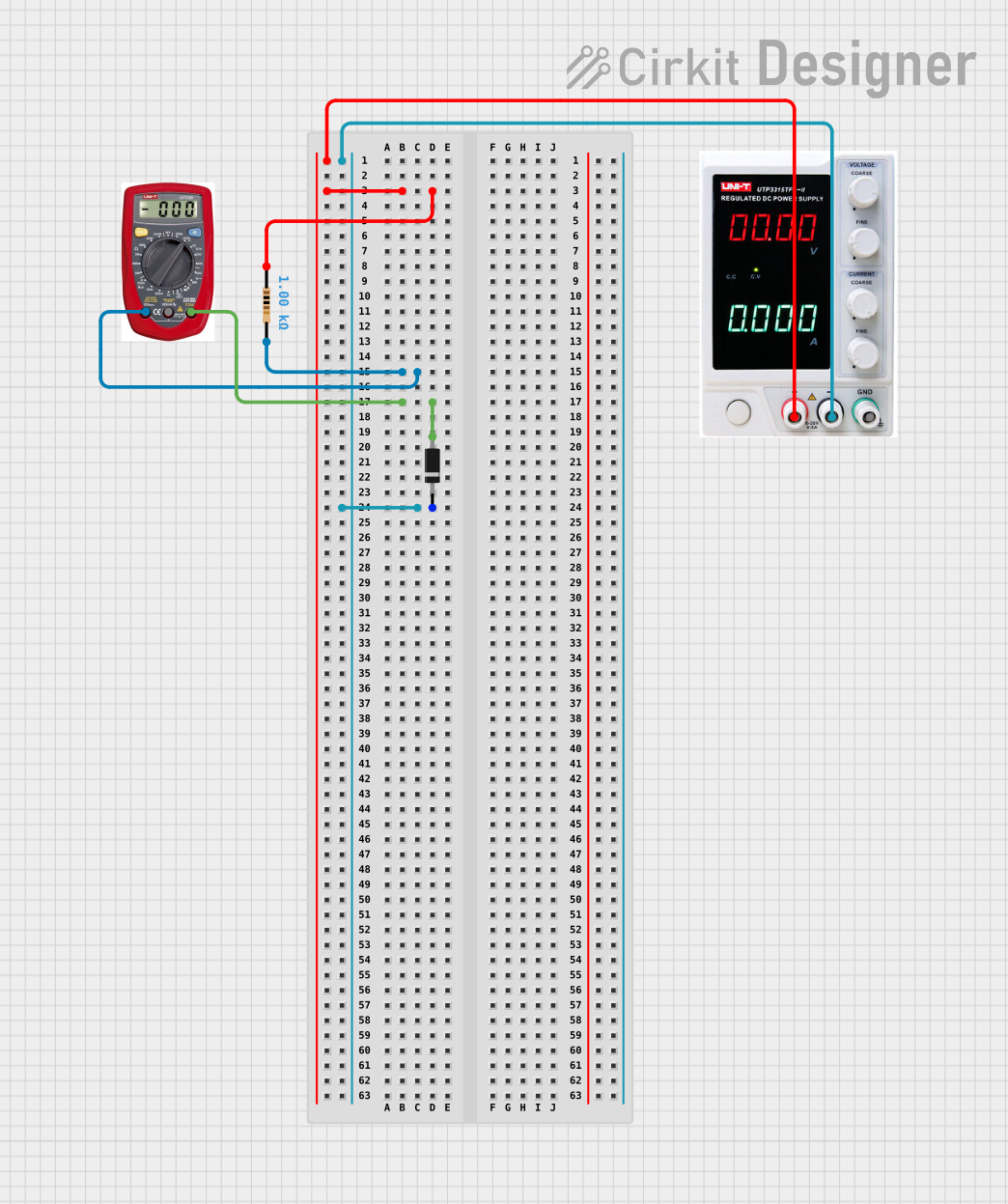 Image of diode: A project utilizing multimeter in a practical application