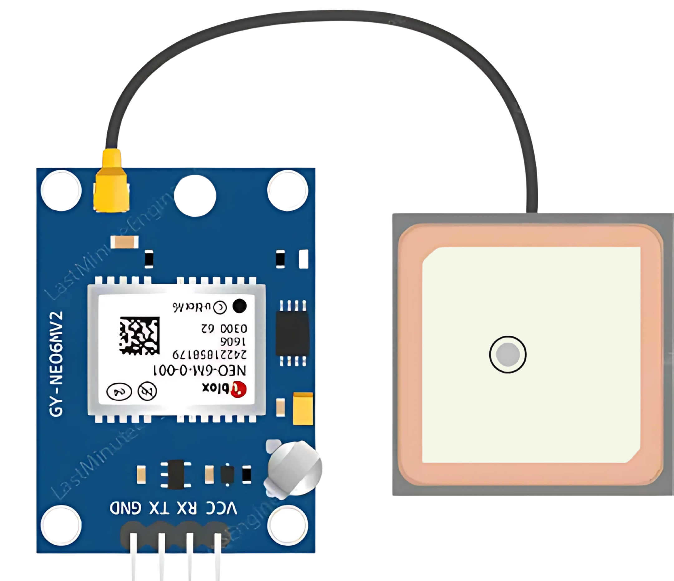 How to Use GPS NEO 6M : Pinouts, Specs, and Examples | Cirkit Designer