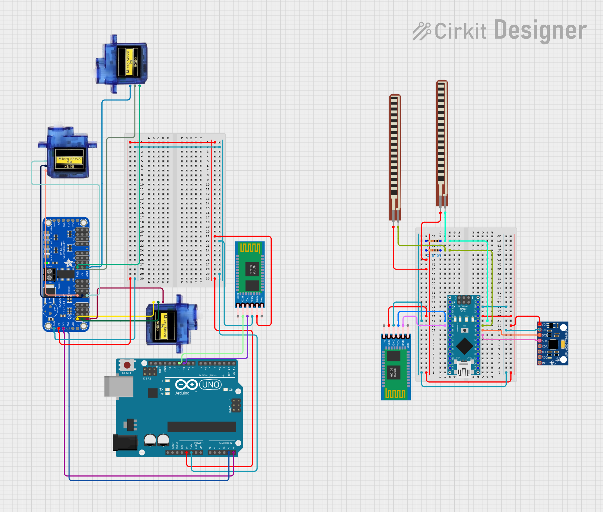 Image of Copy of Robot + Glove: A project utilizing Arduino Nano in a practical application