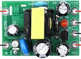 Image of Mini Fuente poder 12+5 V.