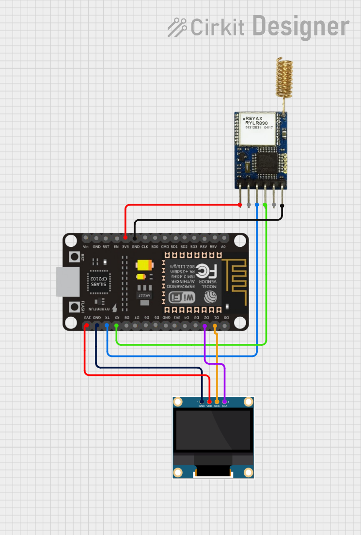 Image of Smart Irrigation system Rx Side: A project utilizing WEMOS LOLIN32 OLED in a practical application