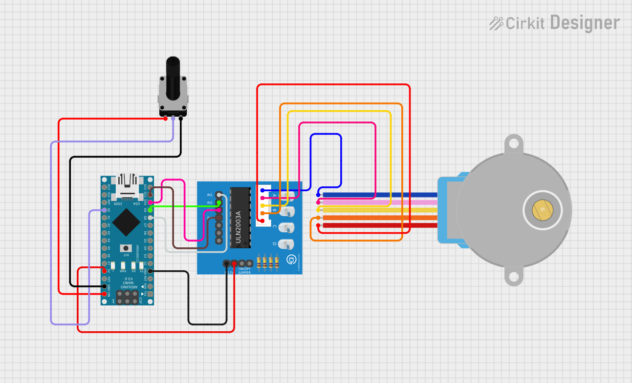 Image of nano: A project utilizing ULN2003A Stepper Motor Driver in a practical application
