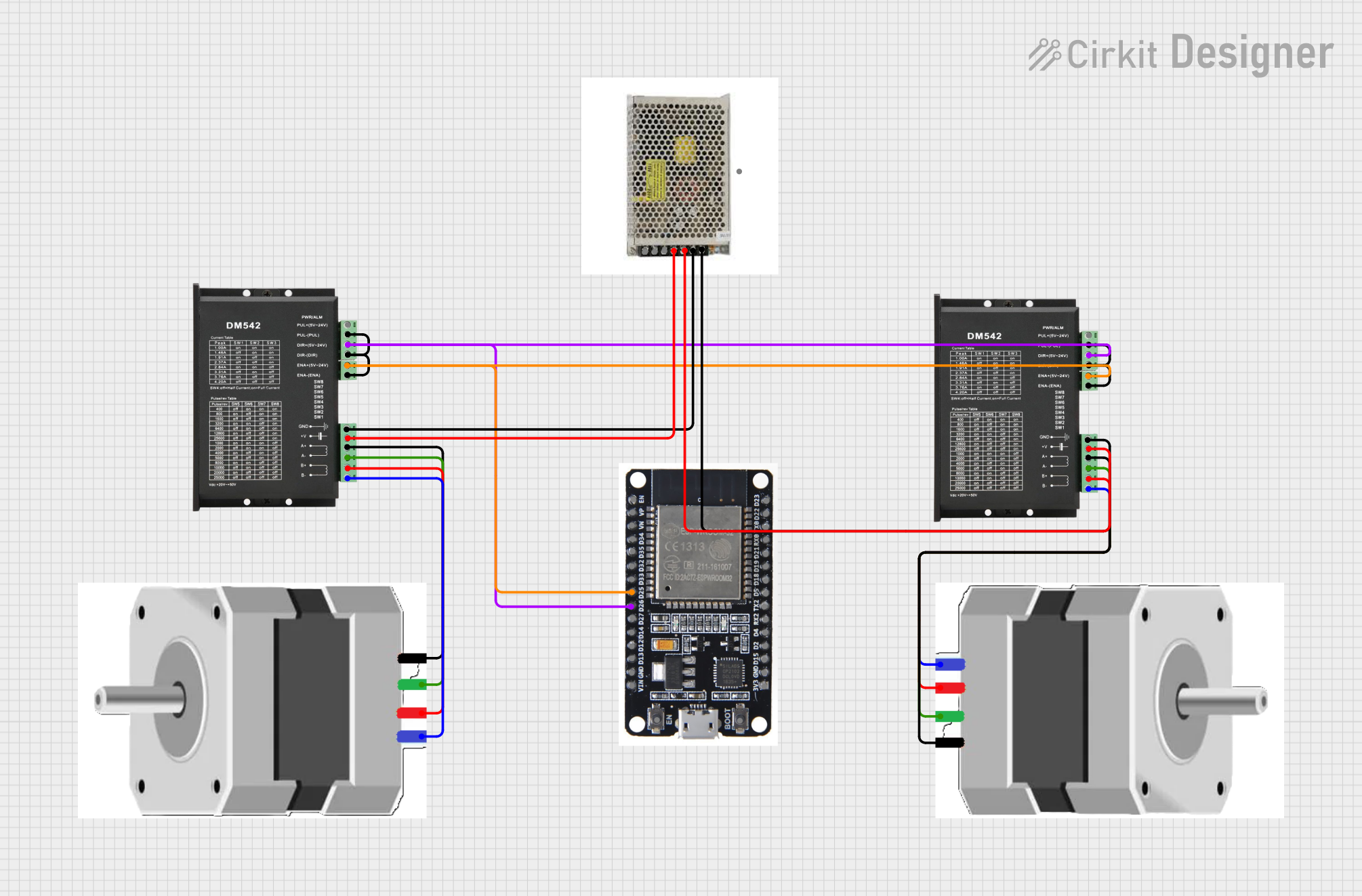 Image of Motor Config: A project utilizing DRIVER DM556PR NEMA 23 in a practical application