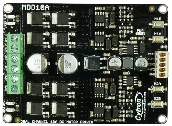 Image of Cytron MDD10A - 10Amp 5V-30V DC Motor Driver (2 Channels)