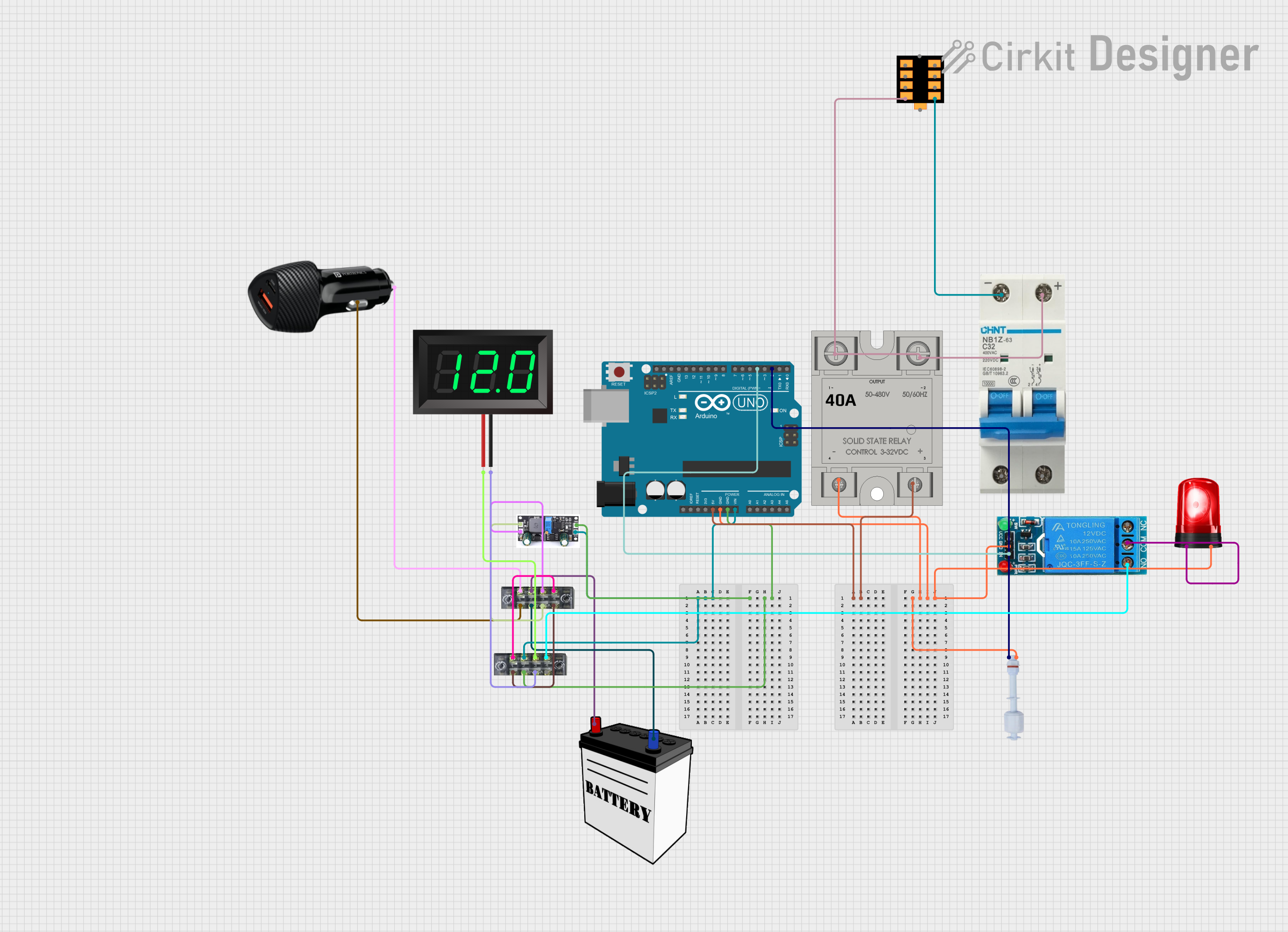 Image of FINAL SCHEMATIC: A project utilizing Floating Switch in a practical application