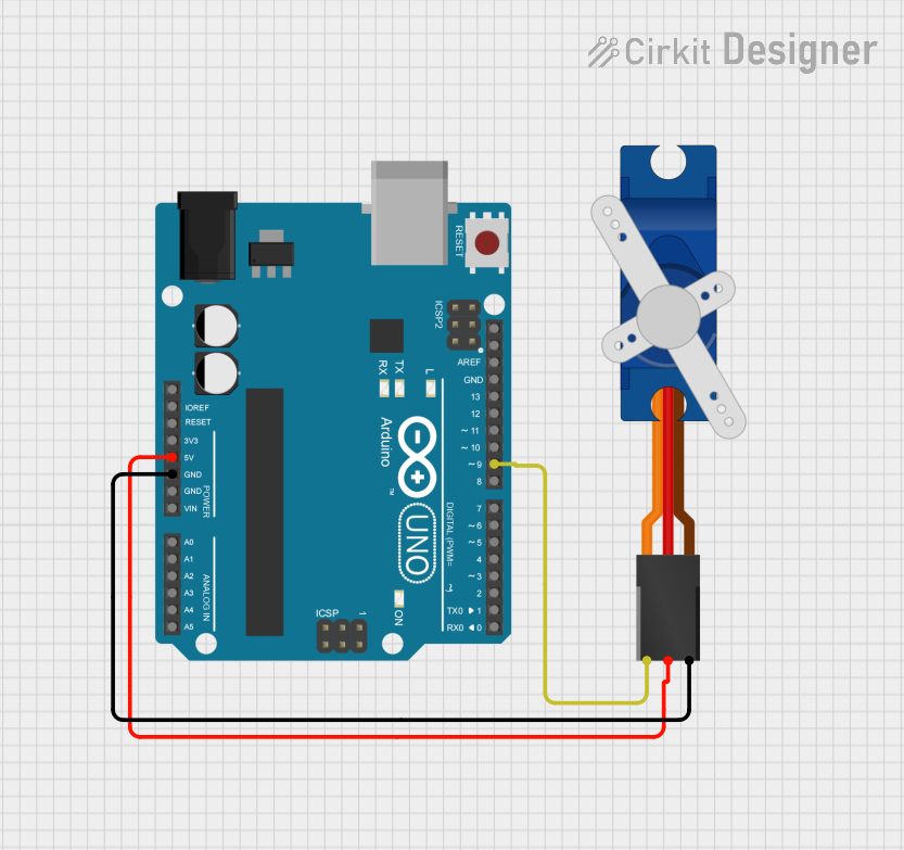 Image of Servo_Controll_Using_Arduino: A project utilizing Servo Motor (SG90) in a practical application